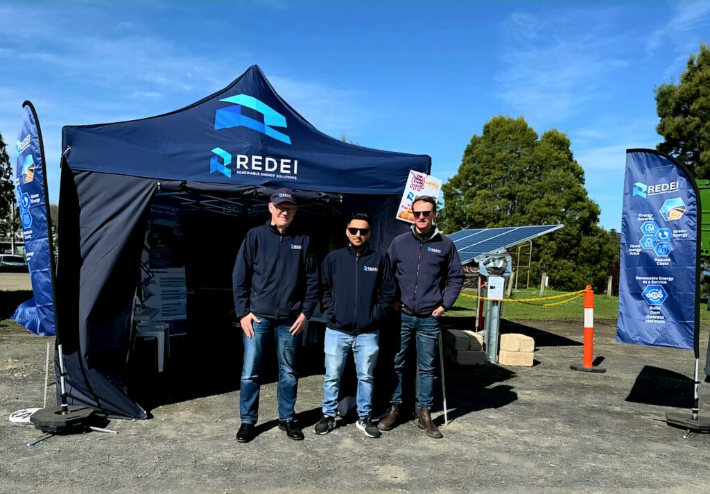 Revolutionising Farm Energy Management: REDEI's Renewable Energy as a Service featured at the Dairy & Farming Expo.